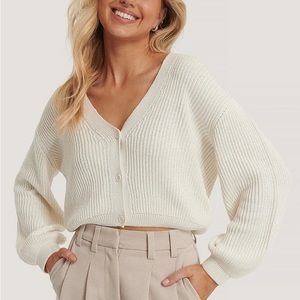 NAKD Volume Sleeve Buttoned Cardigan